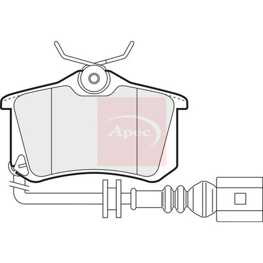 Apec Rear Brake Pad Set PAD1220