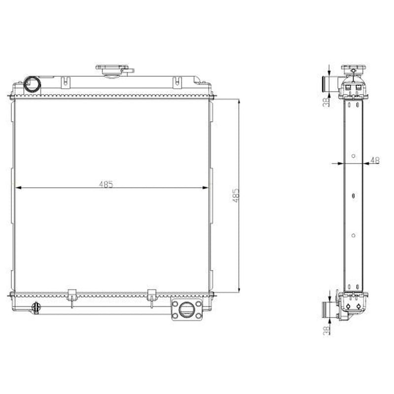 NRF Engine Radiator 56103