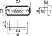 Hella 2KA 010 278-607 Licence Plate Light
