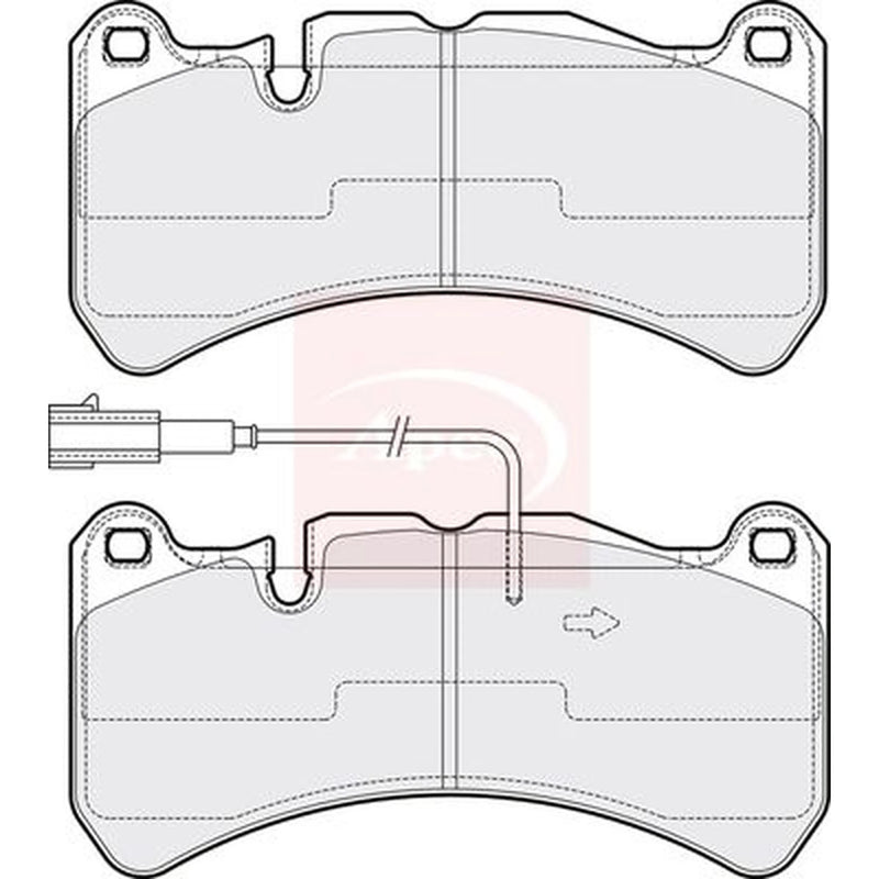 Apec Front Brake Pad Set PAD2175