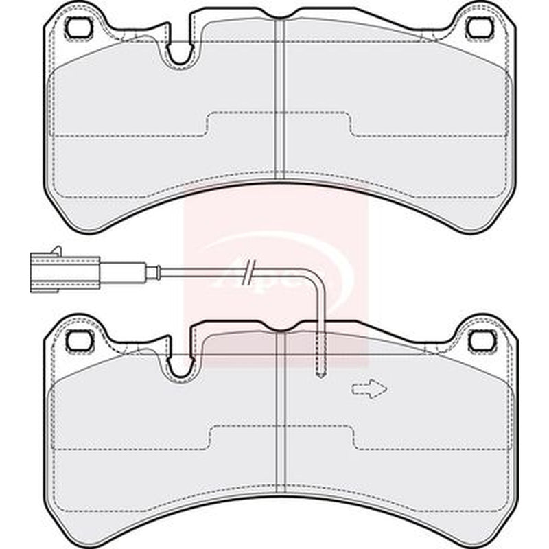 Apec Front Brake Pad Set PAD2175