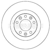Borg & Beck Rear Brake Discs BBD5356
