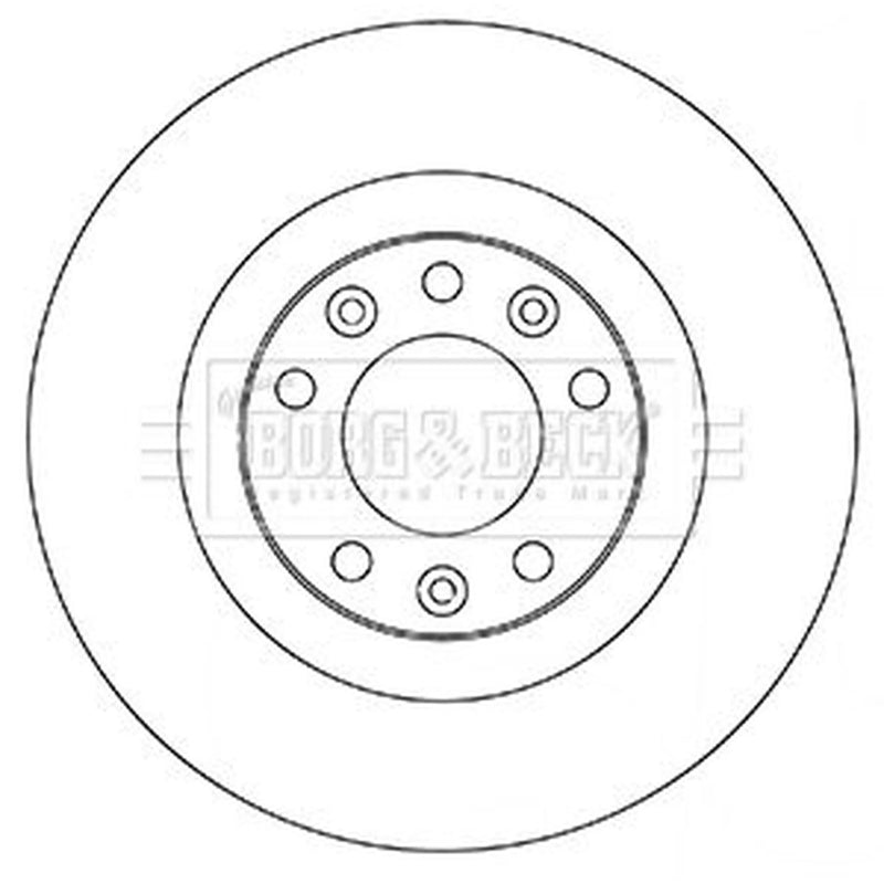 Borg & Beck Rear Brake Discs BBD5356