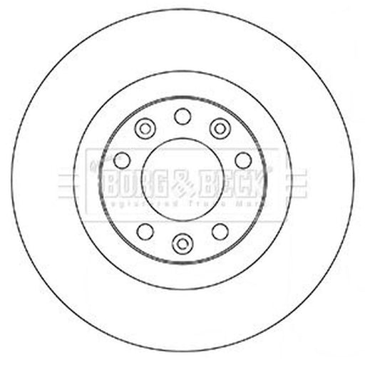 Borg & Beck Rear Brake Discs BBD5356