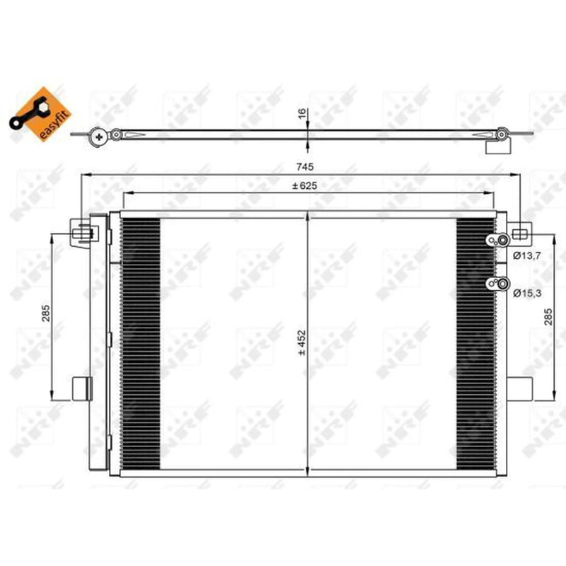 NRF Air Conditioning Condenser 350041