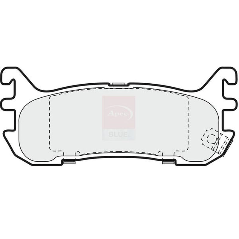 Apec Rear Brake Pad Set PD3473