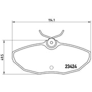 Brembo 4 x Rear Brake Pad Set P36013