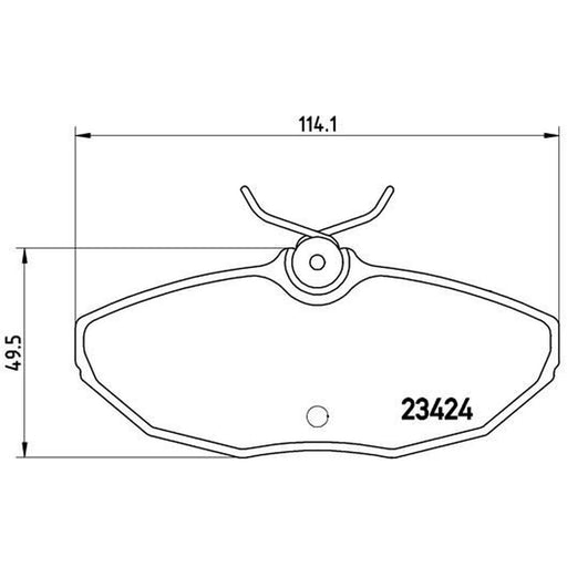 Brembo 4 x Rear Brake Pad Set P36013