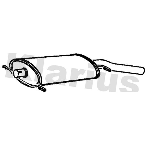 Klarius Box With Tail Pipe Rear VW225E