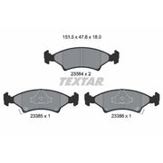 Textar Front Brake Pad Set 2338401
