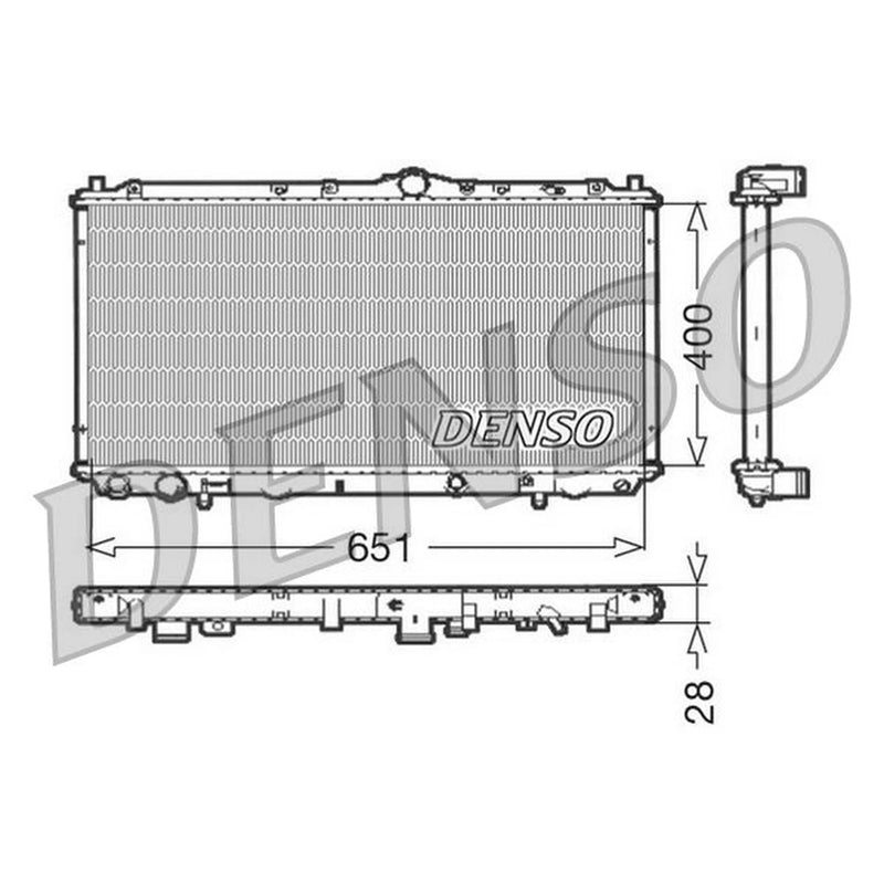 Denso Engine Radiator DRM33060