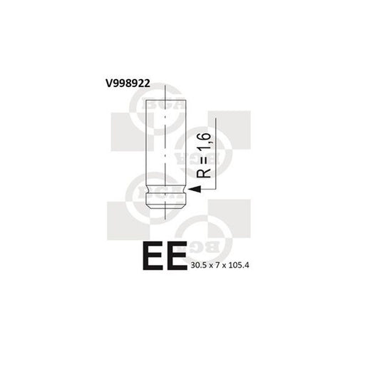 BGA Engine Intake Valve 30mm Head V998922