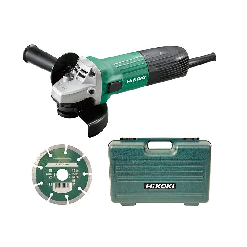 HiKOKI G12STX/J7 Angle Grinder Diamond Blade & Case 115mm 600W 240V - G12STXJ7Z