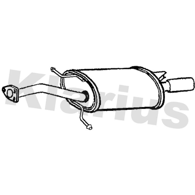 Klarius Box With Tail Pipe Rear VO332Q
