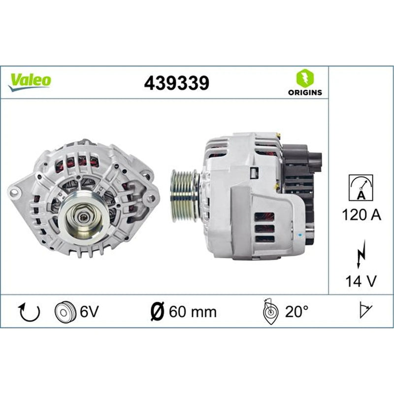 Valeo Car Alternator 12V 439339