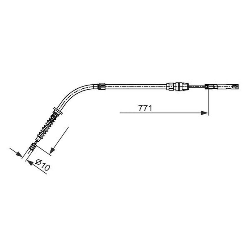 Bosch Handbrake Cable Rear 1 987 482 658