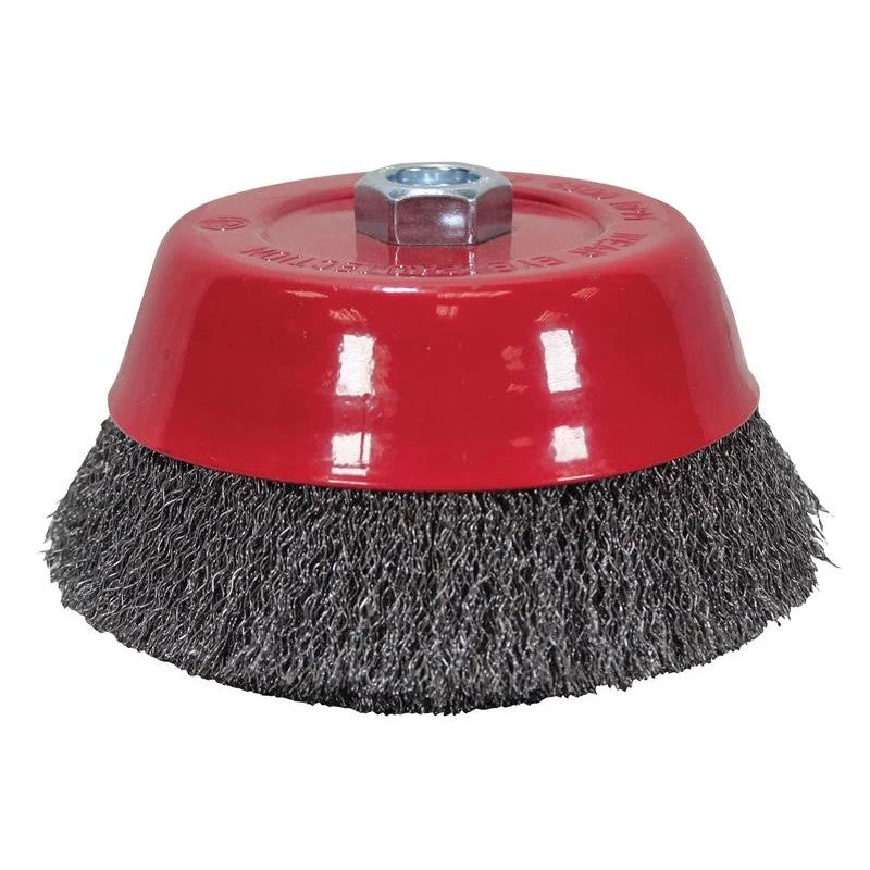 Faithfull Wire Cup Brush M14x2, 0.30mm Steel Wire 60-150mm