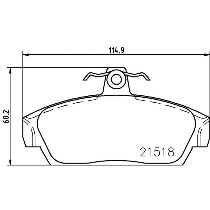 Mintex Front Brake Pad Set MDB1419