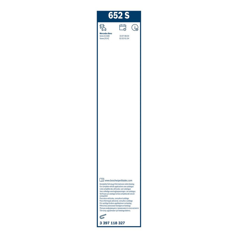 Bosch Twin Spoiler Wiper Blade Set 650mm + 575mm — 652S