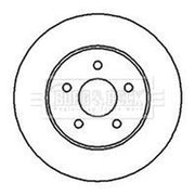 Borg & Beck 2 x Solid Rear Brake Discs BBD4239