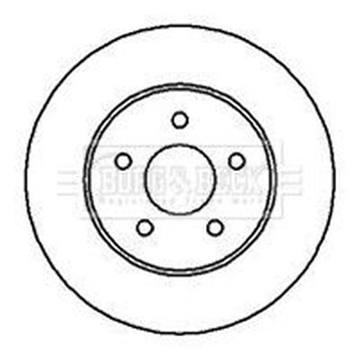 Borg & Beck 2 x Solid Rear Brake Discs BBD4239
