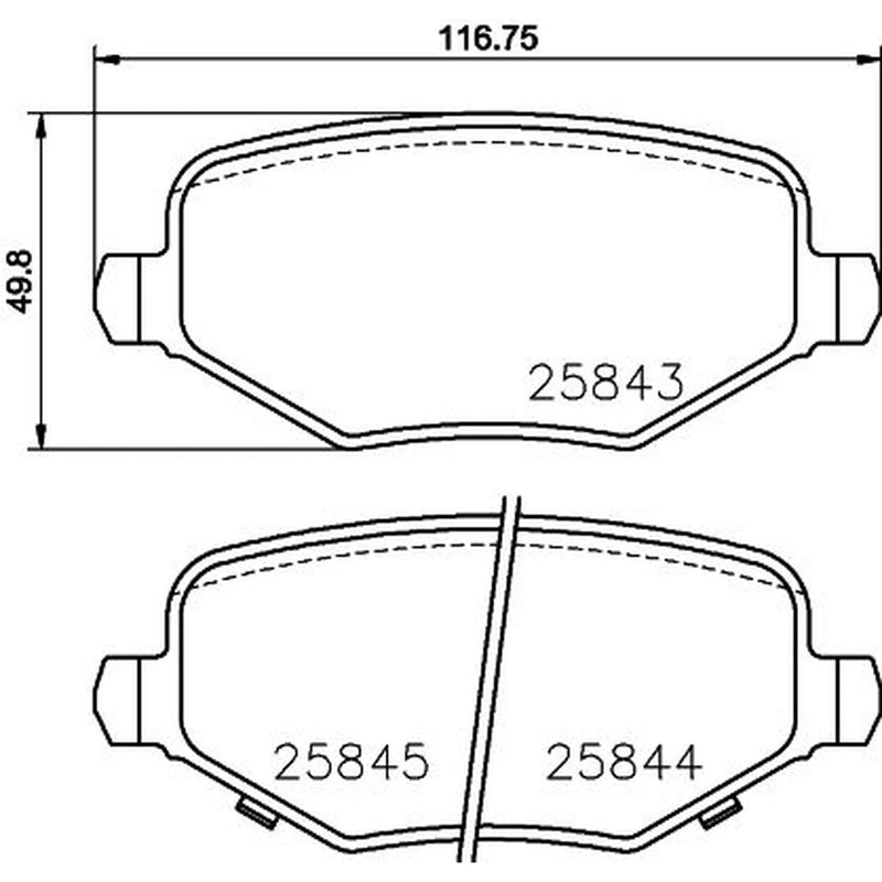 Mintex Rear Brake Pad Set MDB3791