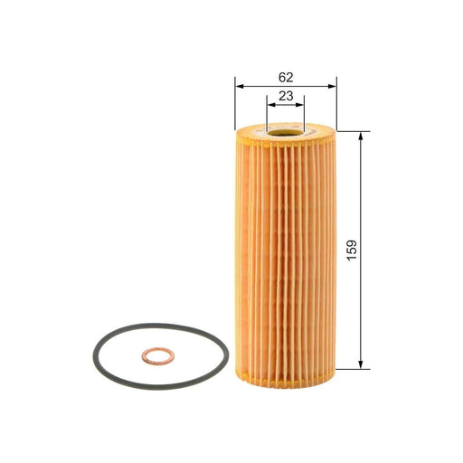 Bosch Car Oil Filter P9122 Fits Mercedes-Benz Slk 230 Kompressor - 2.3 - 96-00 1 Bosch  - Town Parts