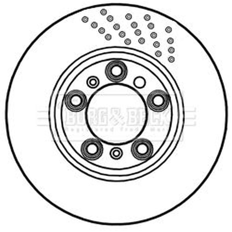 Borg & Beck 2 x Vented Front Brake Discs BBD6044S