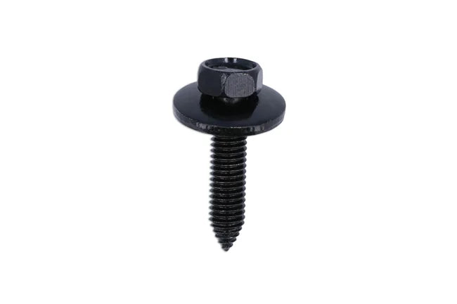 Connect Black Hex-Head Body Screw with Washer - for Vauxhall Opel 5pc - CPL