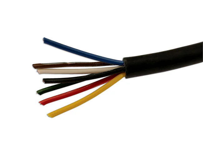 Connect Black 7 Core Trailer Cable 5.75A 30m - CPL
