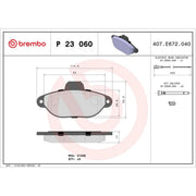 Brembo 4 x Front Brake Pad Set P23060