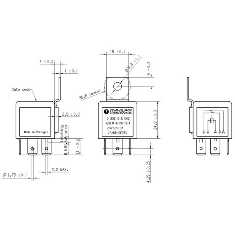 Bosch Main Power Relay 0 332 015 002