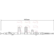 Apec Handbrake Cable Right Rear CAB1213