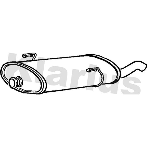 Klarius Box With Tail Pipe Rear PG711C