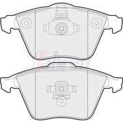 Fahren Front Brake Pad Set FBP3198