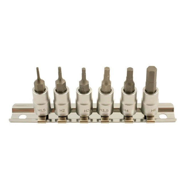 Laser Tools Hex Socket Bit Set d 6pc 1-3/4