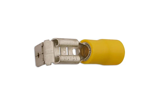 Connect Yellow Piggyback Terminal 6.3mm 100pc - CPL