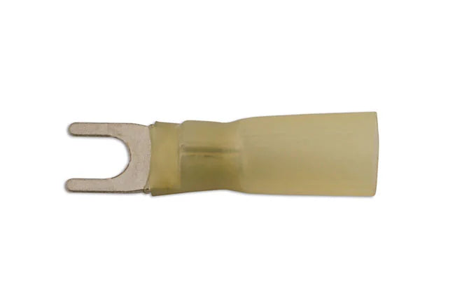 Connect Yellow Heat Shrink Fork Terminal 25pc 4-6mm