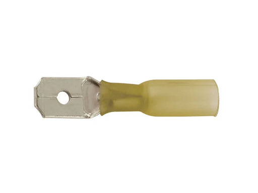Connect Yellow Heat Shrink Male Push-on 6.3mm 25pc - CPL