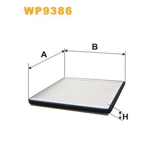 WIX Cabin Air Filter (Pollen Filter) WP9386