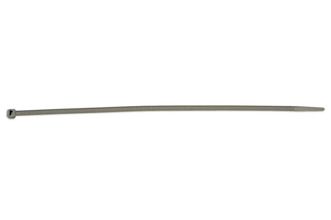 Connect Silver Cable Tie x 4.8mm 100pc 300-370mm