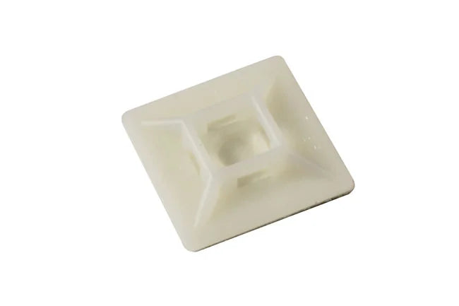 Connect Natural Cable Tie Self-Adhesive Mounts 100pc 19-22mm