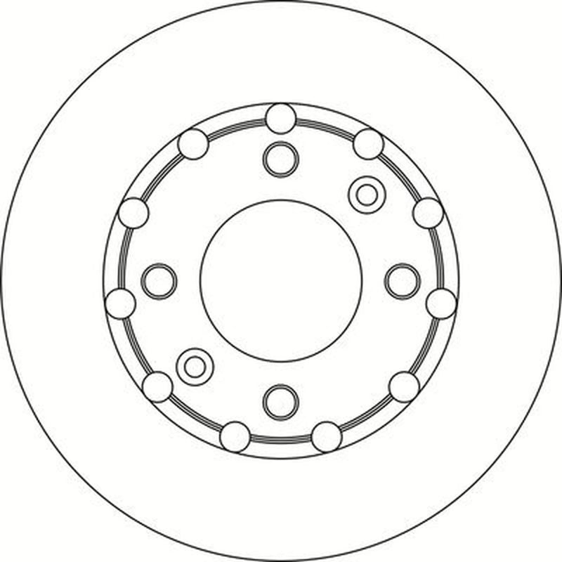 Abtex 2 x Solid Rear Brake Discs BD2203S