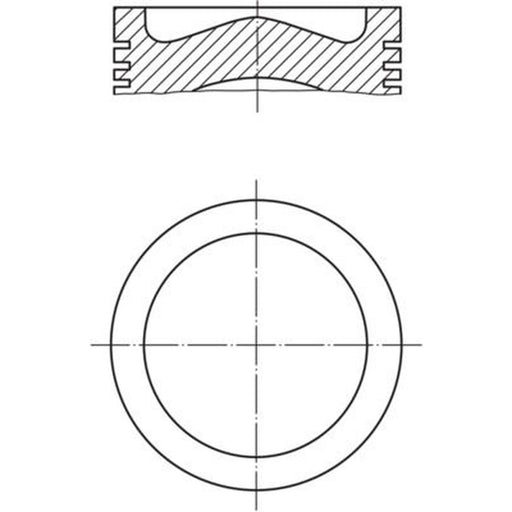 Mahle Piston Cylinder Bore = 106mm 001 PI 00168 022