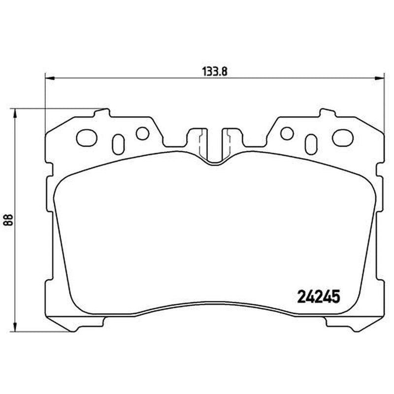 Brembo 4 x Front Brake Pad Set P83075