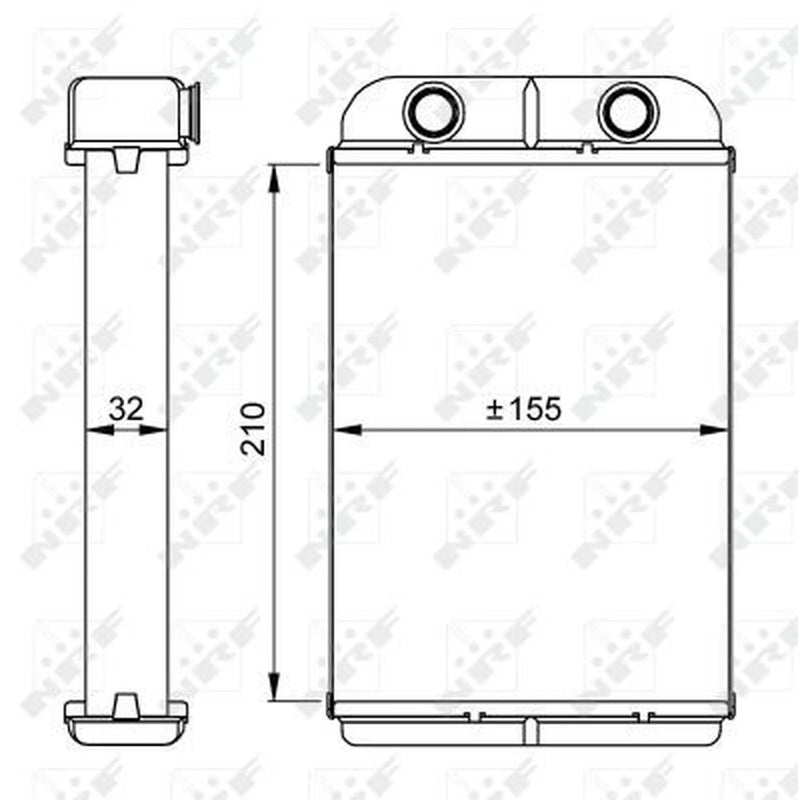 NRF Heater Matrix Core Heat Exchanger 53611