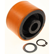 Sealey Front wheel 'orange', fixed, c/w fixings (D:72 W:43 B:18)