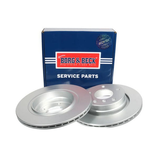 Borg & Beck 2 x Vented Rear Brake Discs BBD4184