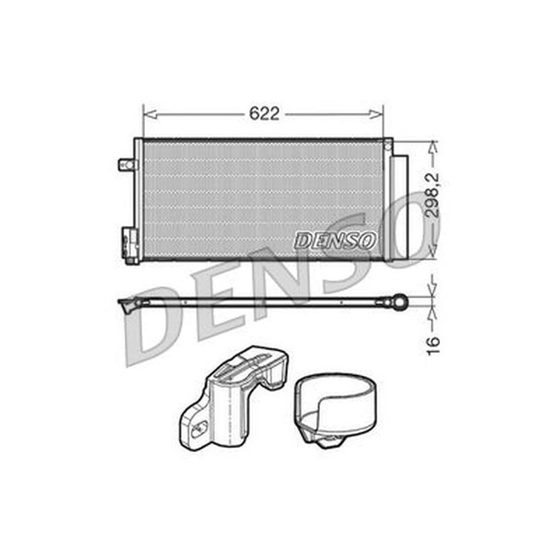 Denso Air Conditioning Condenser DCN13110
