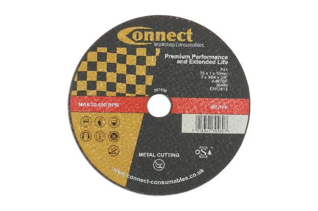 Connect Extra Thin Cutting Discs x 1.0mm 10pc 75-115mm